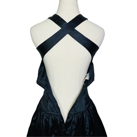 Gunne Sax Jessica McClintock 80s Tiered Sparkle Prom Dress - Picture 5 of 11